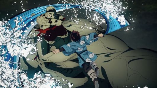 - 물의 호흡으로 시험에 통과한 탄지로