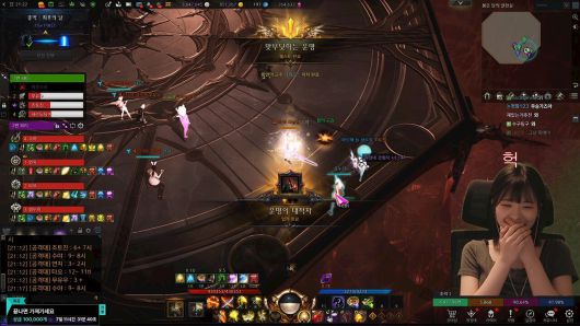 - 1관문 클리어에 성공한 로아정 [출처: 안녕수야 방송]