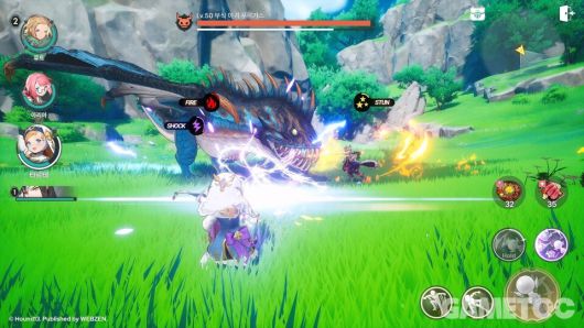 드래곤소드 스크린샷 (사진=웹젠 제공)