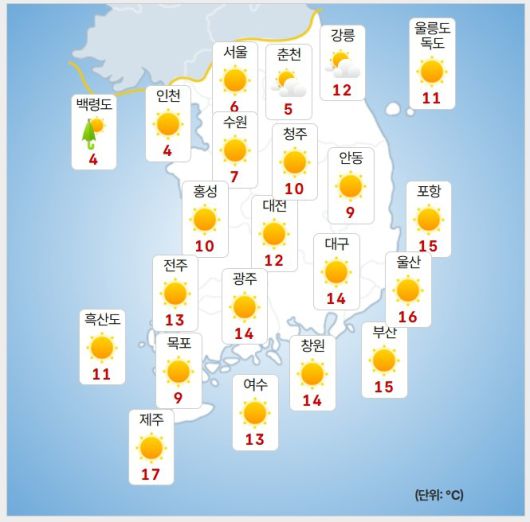 기상청=오늘 오후 날씨