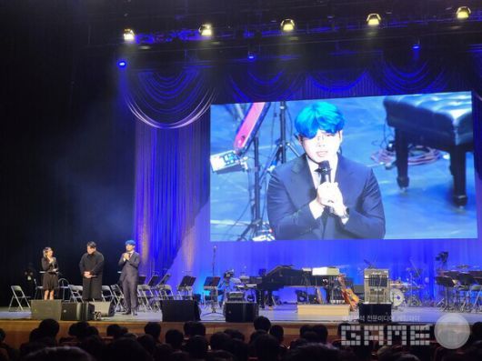 주종현 디렉터는 "니케 콘서트가 팬들의 마음에 자리잡을 수 있어 정말 영광이다"라며 소감을 밝혔다 / 게임와이 촬영