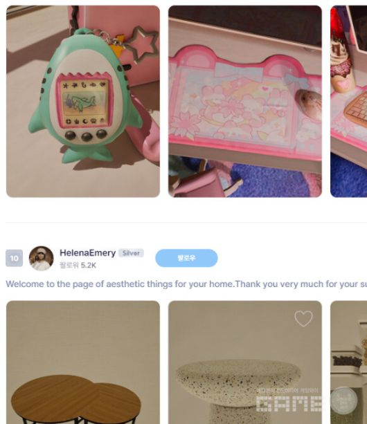 다마고치를 연상케 하는 미니게임기와 키보드 및 마우스 패드, 미니 전화기 등 아기자기한 소품을 활용한 창작물도 눈에 띈다. 인조이 캔버스 /크래프톤