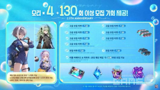 승리의 여신: 니케 2.5주년 특별 방송 갈무리