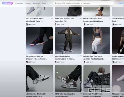 인조이 캔버스에 올라온 다양한 창작물들