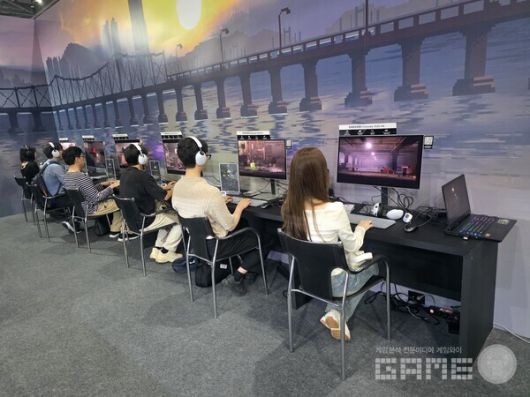 플레이엑스포 네오위즈 부스 /게임와이 촬영