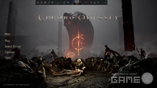 메인 메뉴는 패키지 게임 다운 모습이다. 크로노 오디세이 /게임와이 촬영