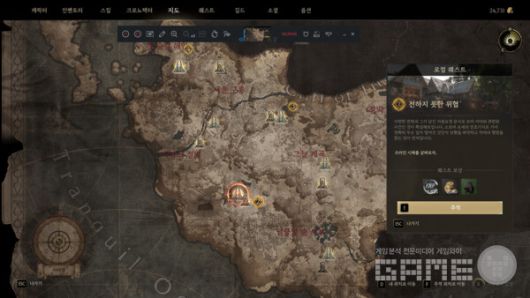 원신이나 젤다처럼 맵을 밝히는 재미가 있다. 크로노 오디세이 /게임와이 촬영