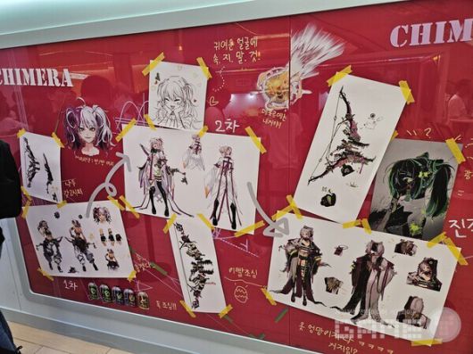 2각 일러스트가 생각 이상으로 이쁘게 나온 키메라 / 게임와이 촬영