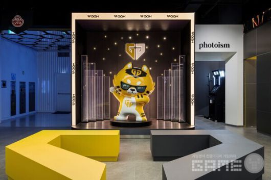 GGX에 마련된 젠지 마스코트 '젠랑' 포토존