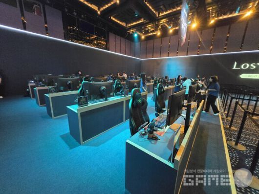 로스트아크 비전프리뷰 시연 현장 / 게임와이 촬영