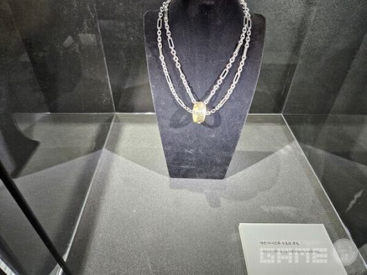 G3 당시 마음을 촉촉하게 만든 수호의 부적도 전시되어 있었다 / 게임와이 촬영