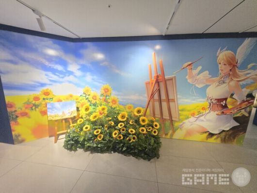 로스트아크 미디어아트 전시회 '빛의 여정' 현장 / 게임와이 촬영