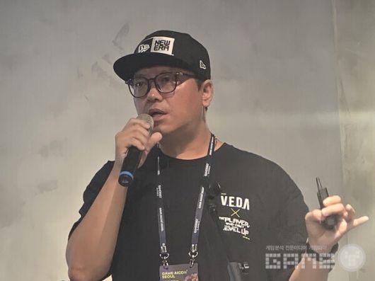 정만손 대표는 베다가 초심자용 소울라이크를 목표로 삼았다고 밝혔다. /게임와이 촬영