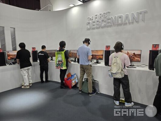 tgs 2025 현장, 넥슨 퍼스트 디센던트 부스 / 게임와이 촬영