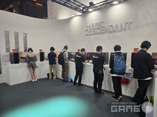 tgs 2025 현장, 넥슨 퍼스트 디센던트 부스 / 게임와이 촬영