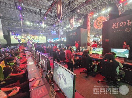 TGS 2025 검은사막 부스 현장 / 게임와이 촬영