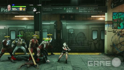 지하철 장면은 이 게임에서도  등장한다