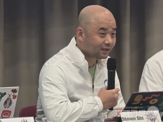 중국 조이메이커 담당자 스티븐 시 /게임와이 촬영