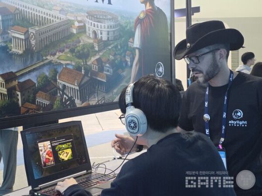 어비라이트 바르셀로나 시타델럼 부스 /게임와이 촬