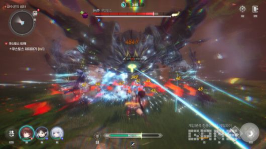 임팩트 있는 몬길: 스타다이브의 전투 /게임와이 촬영