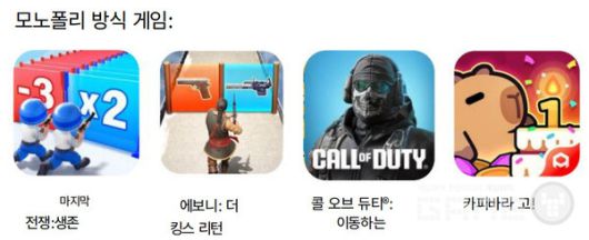 미드코어게임 중 모토폴리 방식 에미을 사용하는 게임