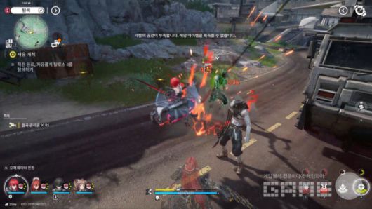 엔드필드 플레이 화면 / 게임와이 촬영