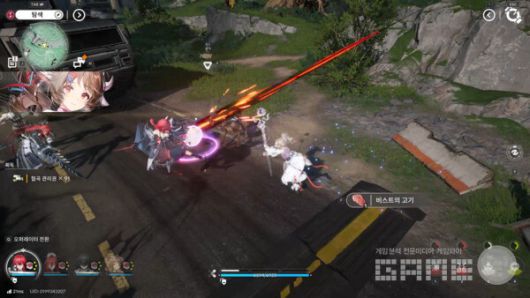 엔드필드 플레이 화면 / 게임와이 촬영