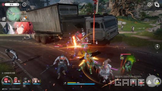 엔드필드 플레이 화면 / 게임와이 촬영