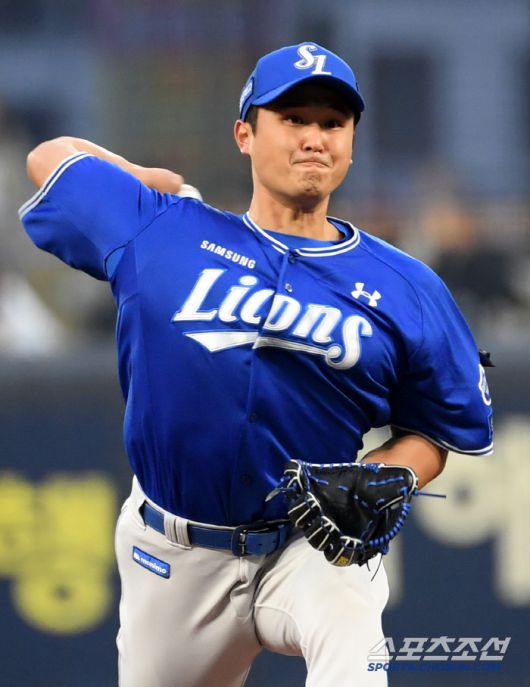 2일 광주 기아챔피언스필드에서 열린 KIA 타이거즈와 삼성 라이온즈의 경기. 삼성 최원태가 역투하고 있다. 광주=박재만 기자 pjm@sportschosun.com/2025.04.02/