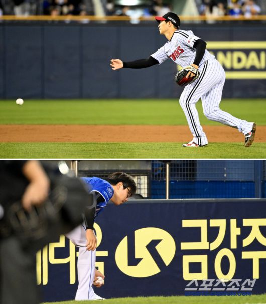 신속하게 전달되는 심재훈의 데뷔 첫 안타 기념구