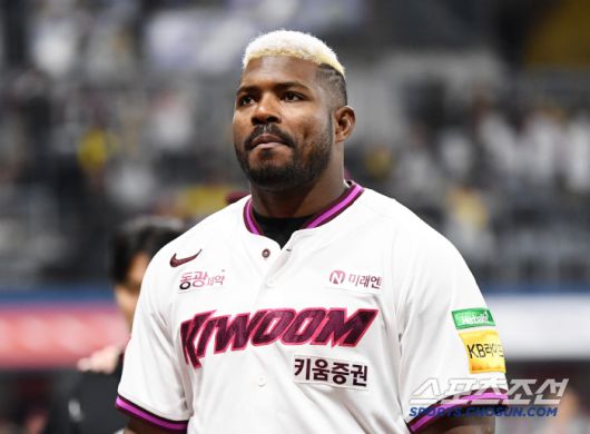 10일 서울 고척스카이돔에서 열린 LG-키움전. 3대7로 패한 키움 푸이그가 아쉬워하고 있다. 고척=정재근 기자 cjg@sportschosun.com/2025.4.10/