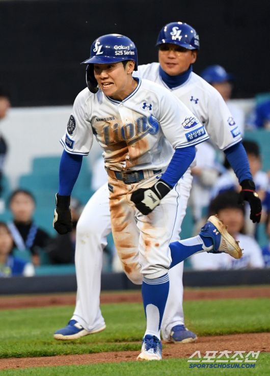 햄스트링 부상에서 완벽히 벗어난 김지찬은 한 베이스를 더 가기 위해 달리고 또 달렸다.