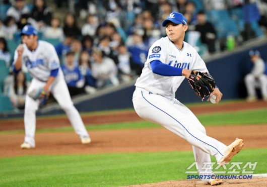 23일 대구 삼성라이온즈파크에서 열린 삼성 라이온즈와 KIA 타이거즈의 경기. 삼성 배찬승이 역투하고 있다. 대구=박재만 기자 pjm@sportschosun.com/2025.04.23/