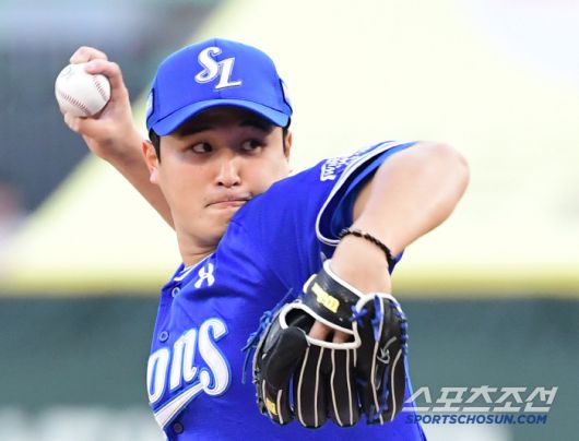 29일 인천 SSG랜더스필드에서 열린 KBO리그 SSG와 삼성의 경기. 선발 투구하고 있는 삼성 최원태. 인천=송정헌 기자songs@sportschosun.com/2025.04.29/