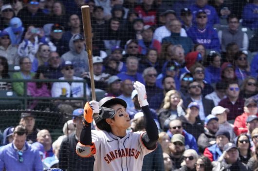 이정후가 3회 두 번째 타석에서 유격수 플라이를 치고 있다. Imagn Images연합뉴스