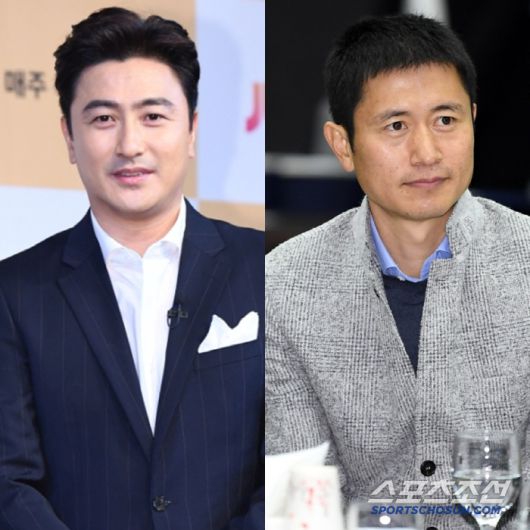 안정환(왼쪽), 이영표. 스포츠조선DB