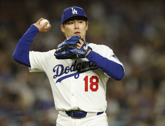 아시아 최초 역사를 쓸 준비를 하고 있는 LA 다저스 야마모토 요시노부. AFP연합뉴스