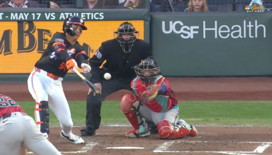 이정후가 3회말 중전안타를 터뜨리고 있다. 사진=MLB.TV 캡처