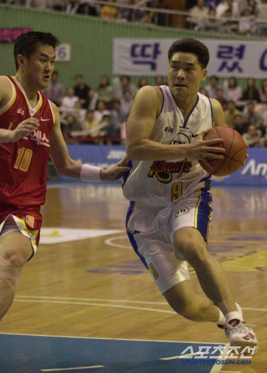 2001~2002시즌 대구 동양과의 챔피언결정전 당시 서울 SK에서 뛰던 조상현 감독. 스포츠조선 DB