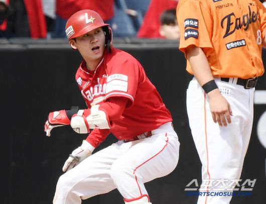 18일 대전 한화생명볼파크에서 열린 SSG-한화전. 3회초 2사 안상현이 3루타를 치고 있다. 대전=정재근 기자 cjg@sportschosun.com/2025..5.18/