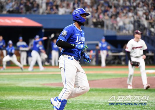 20일 서울 고척스카이돔에서 열린 삼성-키움전. 6회초 2사 1, 2루 디아즈가 1타점 안타를 치고 있다. 고척=정재근 기자 cjg@sportschosun.com/2025.5.20/