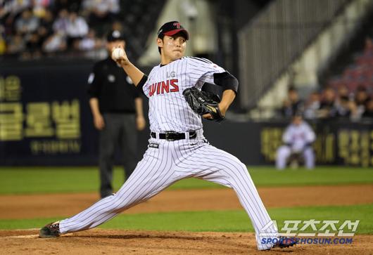 28일 잠실구장에서 열린 LG 트윈스와 한화 이글스의 경기. LG 김영우가 역투하고 있다. 잠실=박재만 기자 pjm@sportschosun.com/2025.05.28/