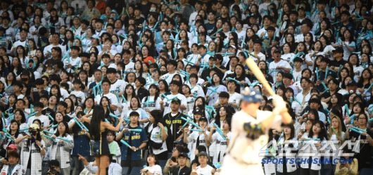 30일 창원 NC파크에서 열린 한화-NC전. 1루 관중석을 꽉 채운 NC 팬들이 열띤 응원전을 펼치고 있다. 창원=정재근 기자 cjg@sportschosun.com/2025.5.30/