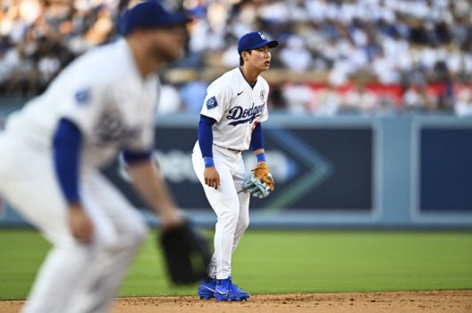 8회말 대타로 출전한 김혜성이 9회초 유격수로 들어갔다. Imagn Images연합뉴스