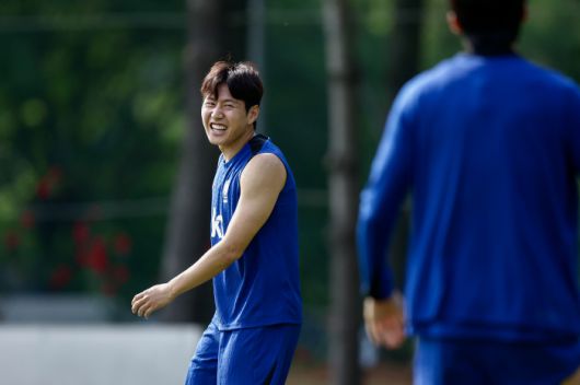 파주NFC/ 2026 FIFA 북중미 월드컵 3차예선/ 한국 vs 쿠웨이트/ 훈련/ 이강인/ 사진 김정욱