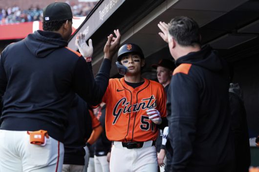 '건강이슈'만 발목을 잡지 않는다면, 샌프란시스코 자이언츠의 이정후는 늘 선발 1옵션이다. 게다가 어느 타순에서든 팀의 영웅 역할을 할 수 있다. 이번엔 '리드오프(1번)'다.   최근 허리쪽 뻐근함 증세로 2경기 연속 선발 제외됐던 이정후가 3경기 만에 선발 라인업에 이름을 올렸다. 허리 상태가 말끔해졌다는 증거다. 밥 멜빈 감독의 입장에서 몸상태가 정상으로 돌아온 이정후를 선발로 쓰지 않을 이유가 없다.  <저작권자(c) 연합뉴스, 무단 전재-재배포, AI 학습 및 활용 금지>