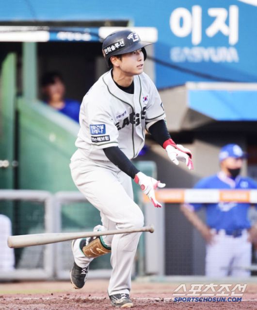 26일 대전 한화생명이글스파크에서 KBO리그 한화와 삼성의 경기가 열렸다. 타격하고 있는 박정현. 대전=송정헌 기자songs@sportschosun.com/2022.06.26/