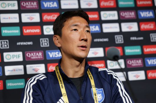 올랜도 Inter&co 스타디움(올랜도, 미국)/ 2025 피파 클럽월드컵/ 울산 HDFC vs 마멜로디 선다운스FC/ MD-1/ 믹스트존 인터뷰/ 울산 정우영/ 사진 김정수