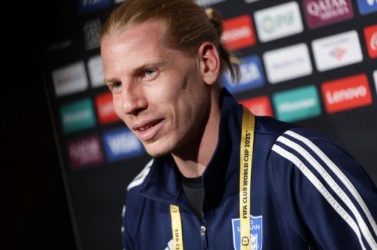 올랜도 Inter&co 스타디움(올랜도, 미국)/ 2025 피파 클럽월드컵/ 울산 HDFC vs 마멜로디 선다운스FC/ MD-1/ 믹스트존 인터뷰/ 울산 루빅손/ 사진 김정수