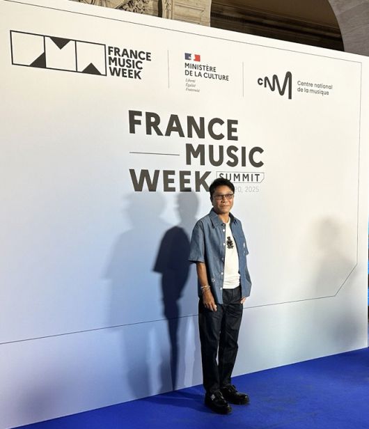 프랑스 뮤직 위크에 참석한 이수만 A2O엔터테인먼트 키 프로듀서 겸 비저너리 리더. 사진=A2O Entertainment